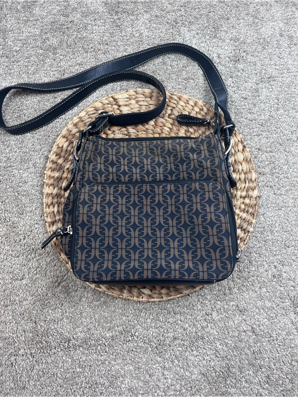 Fossil Crossbody Bag in Brown/Black Purse